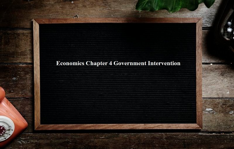 Economics Chapter 4 Government Intervention